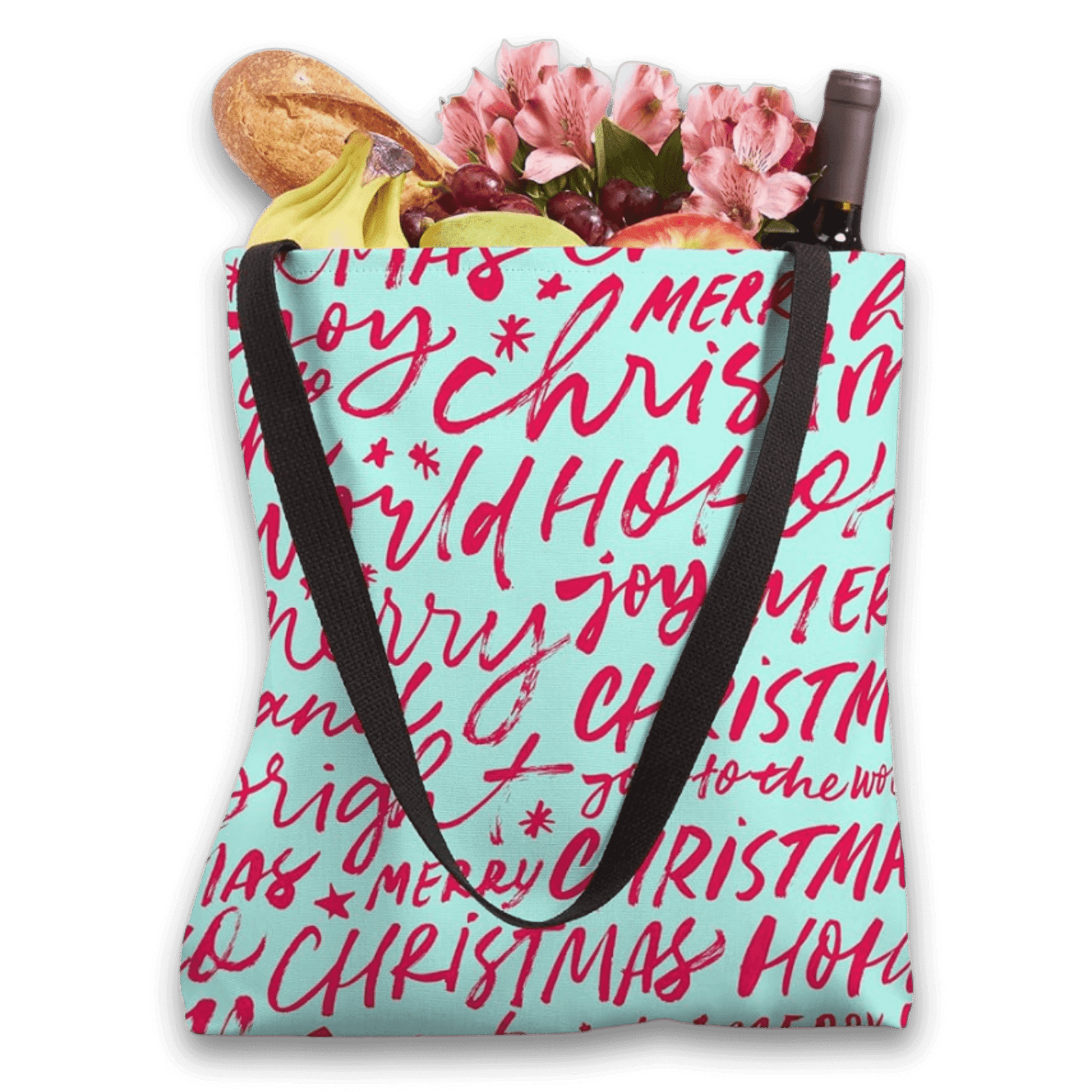Holiday Scribbles Tote Bag
