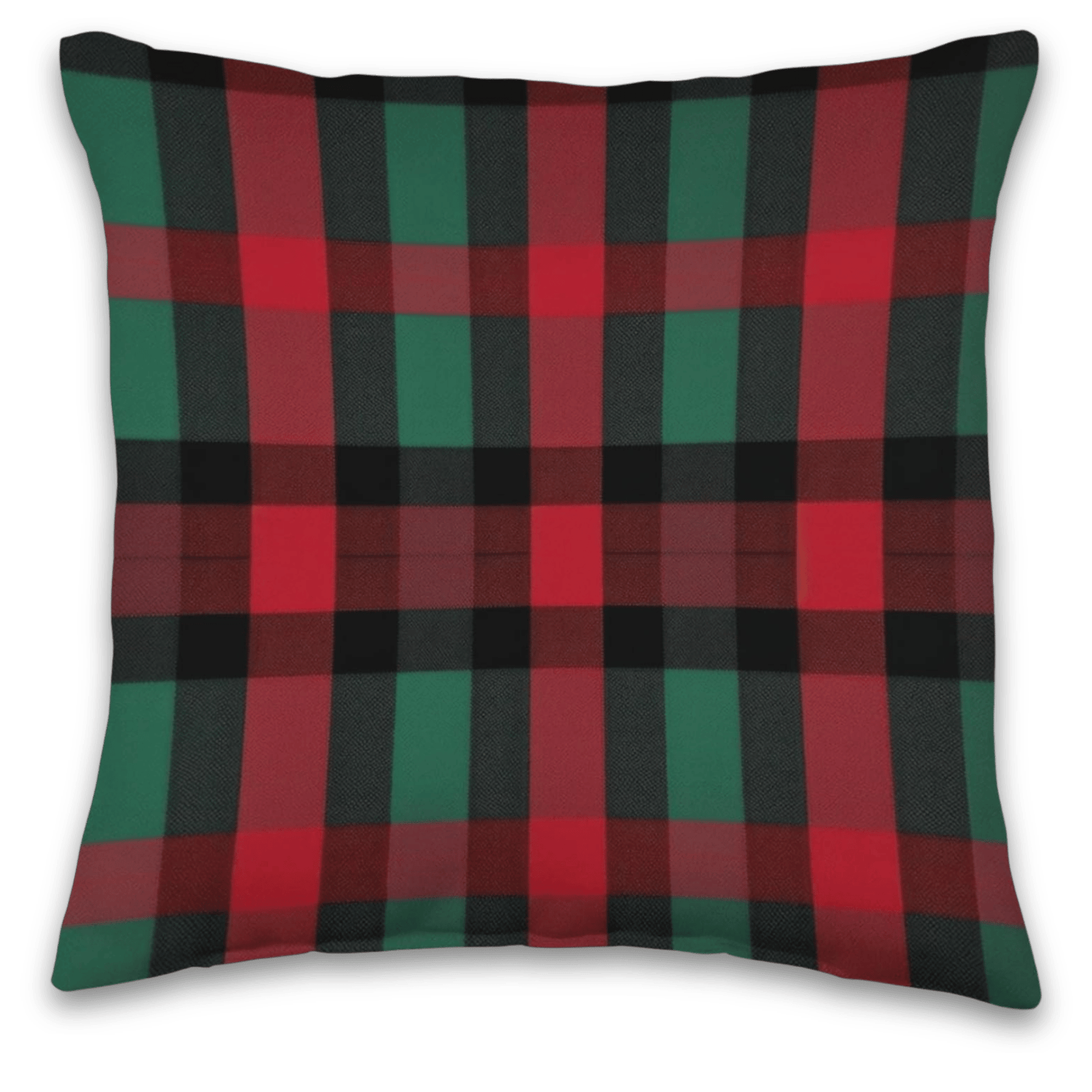 Christmas Plaid Throw Pillow