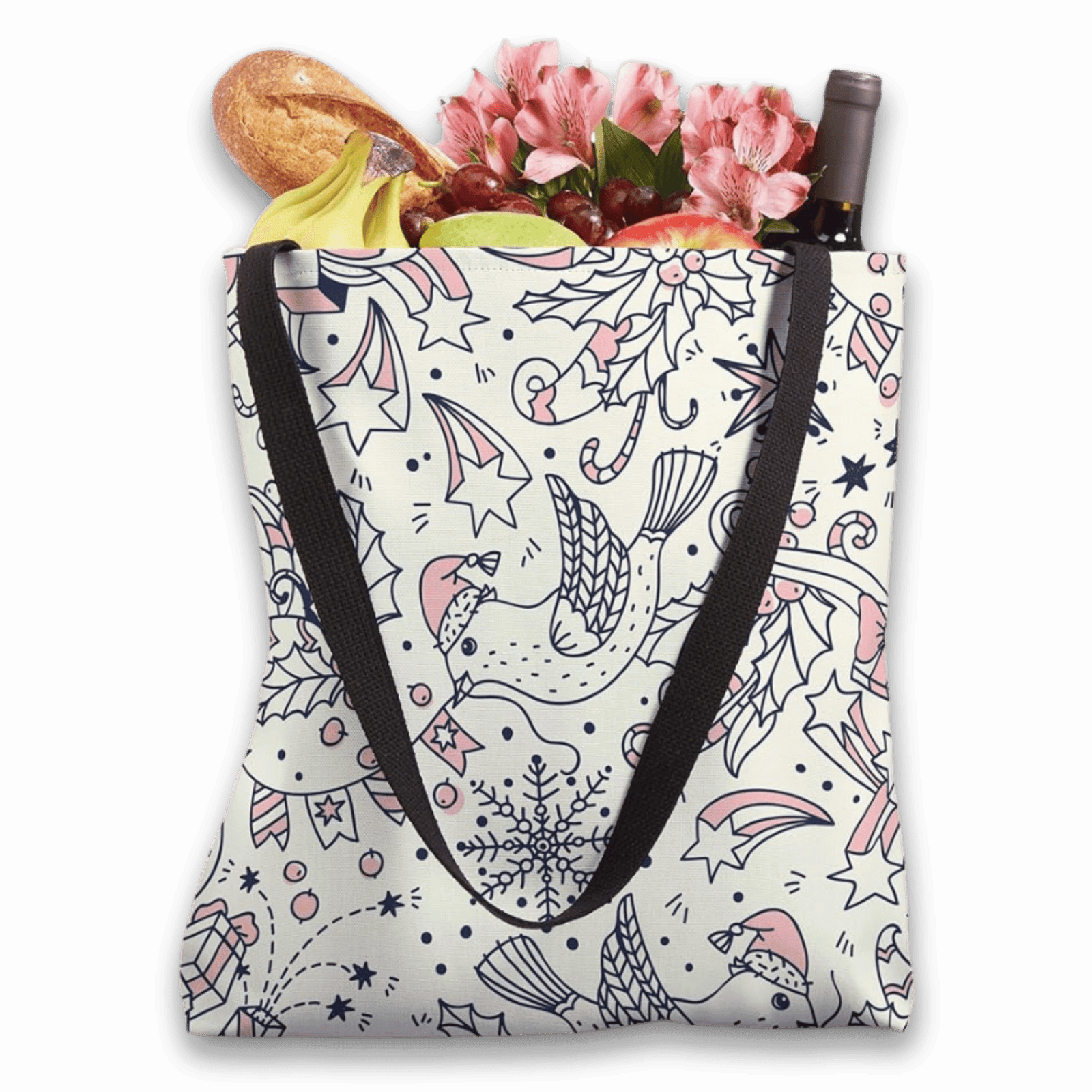 Holiday Tweets Tote Bag - Image 2