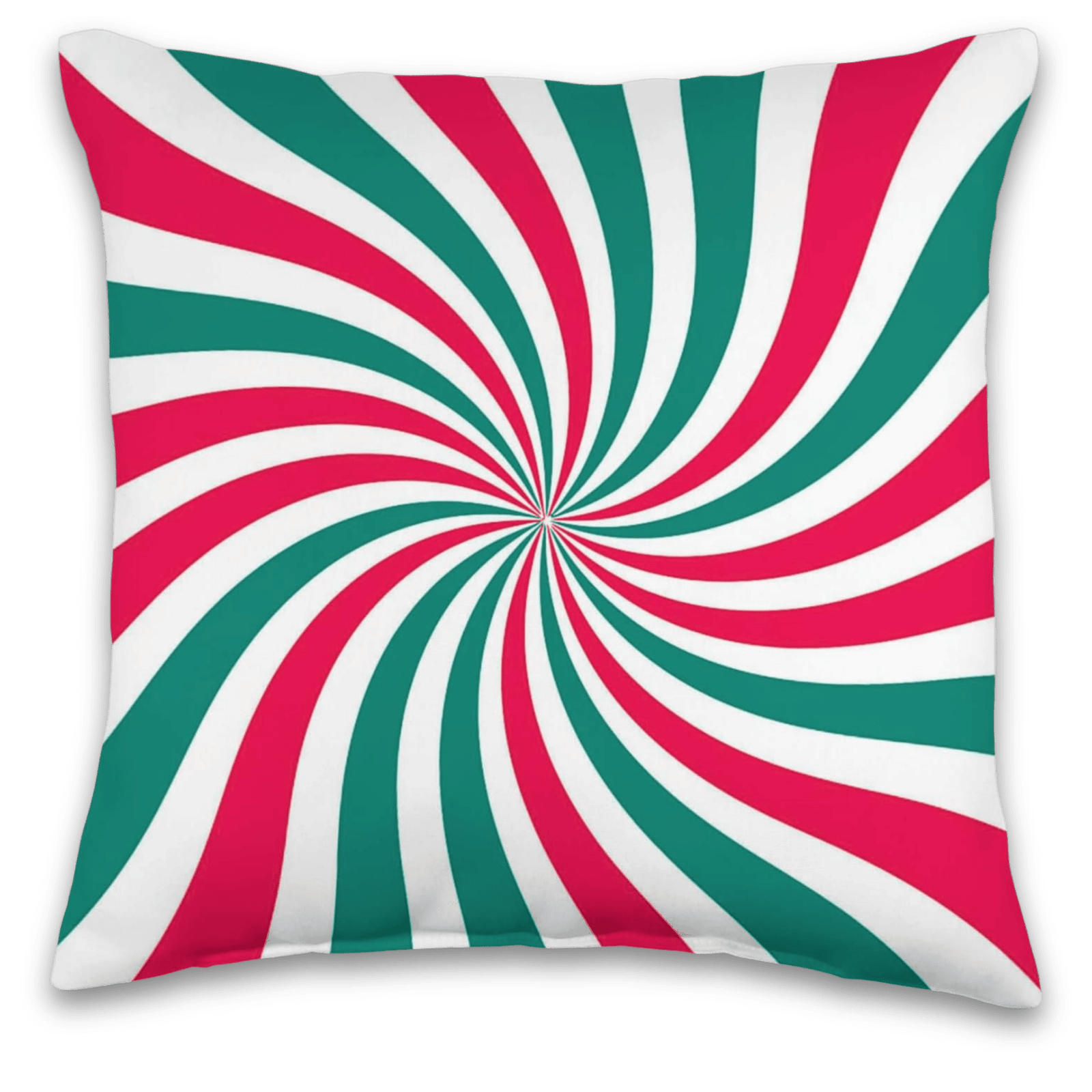 Peppermint Swirl Throw Pillow