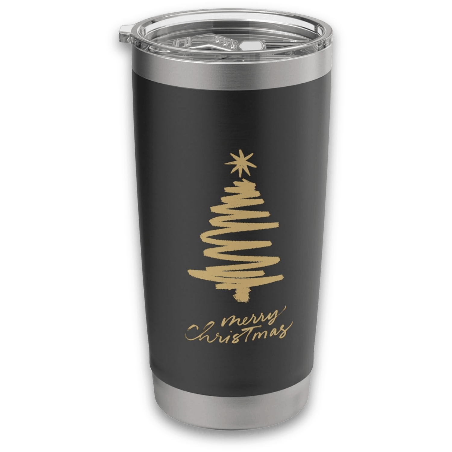 GoldPine Christmas Tree Stainless Steel Tumbler 20oz - Image 3