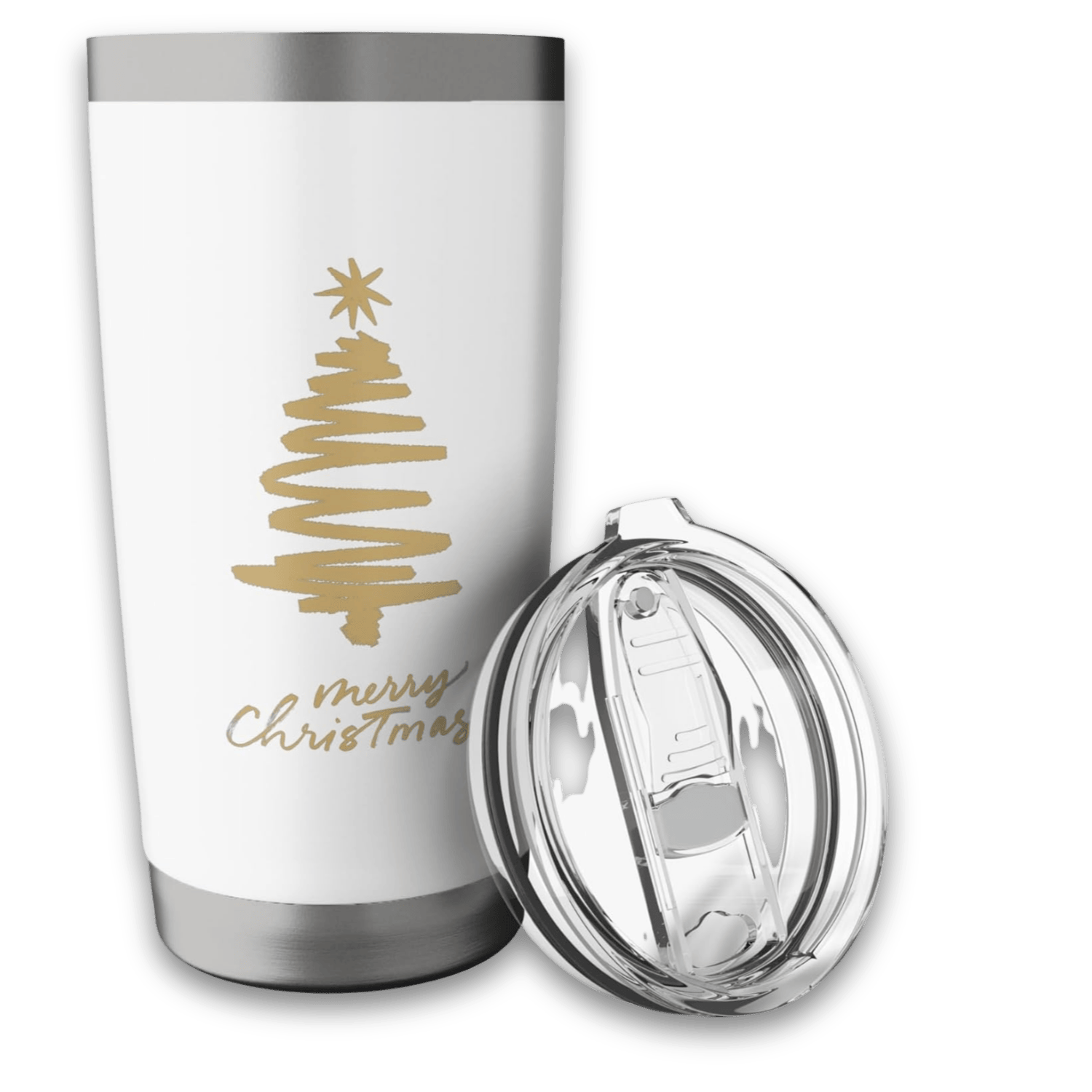 GoldPine Christmas Tree Stainless Steel Tumbler 20oz