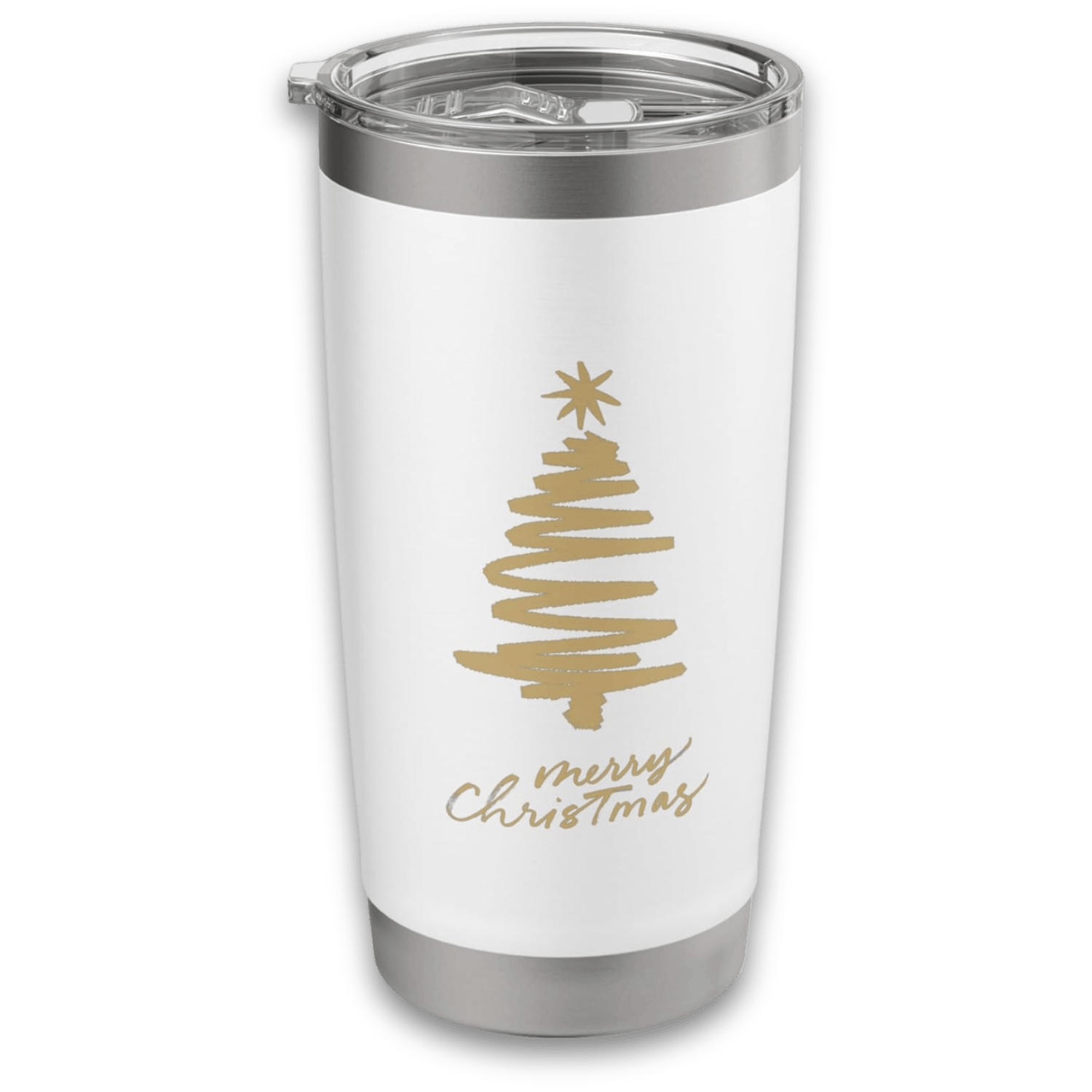 GoldPine Christmas Tree Stainless Steel Tumbler 20oz - Image 4