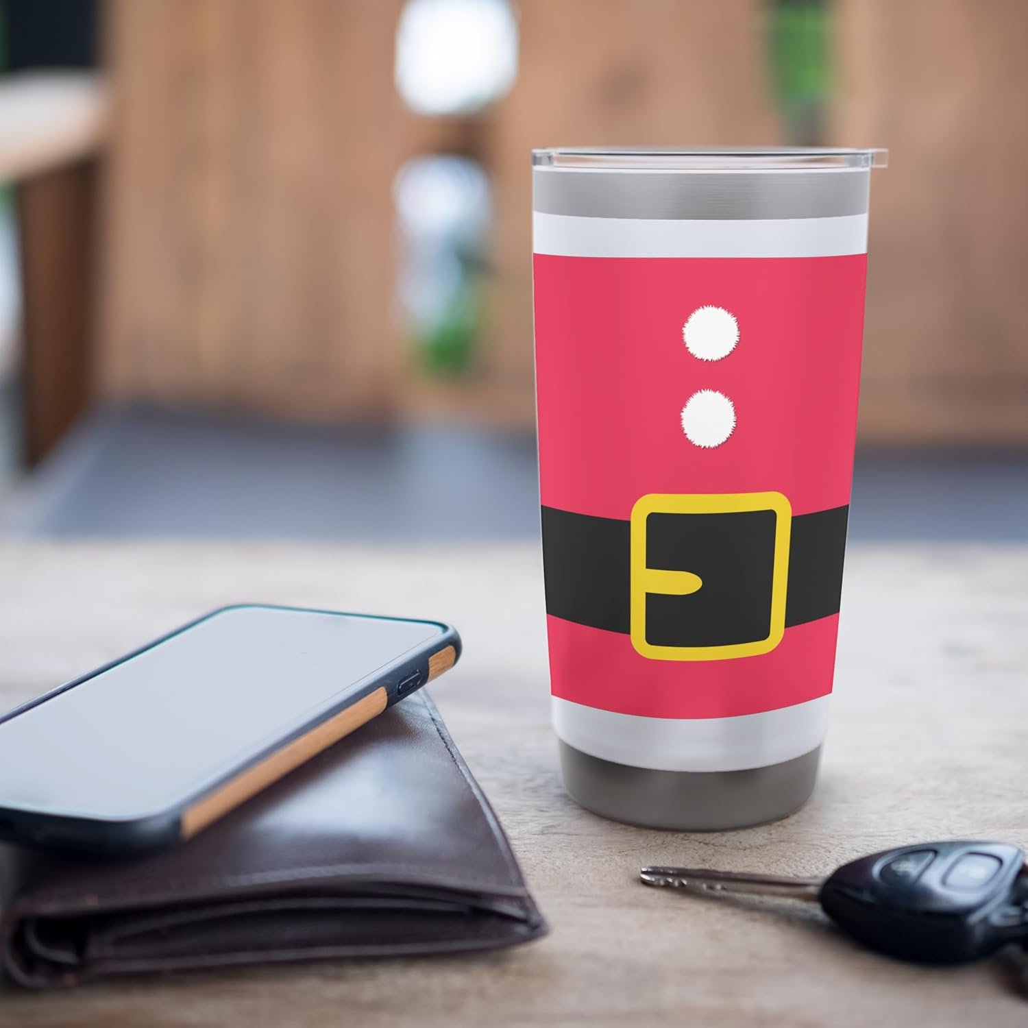 Santa Tumbler Stainless Steel Tumbler 20oz - Image 3