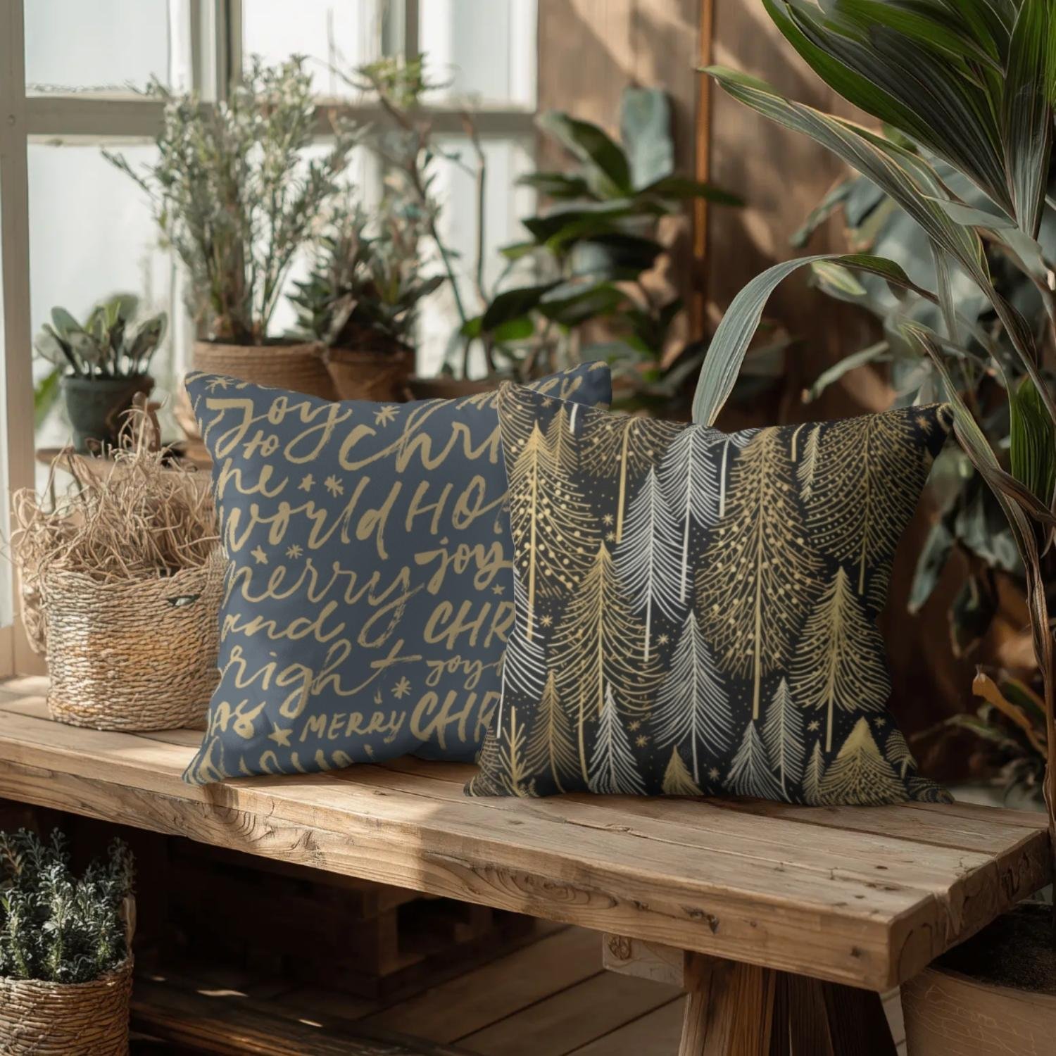 Shimmerig Forest Throw pillow - Image 3